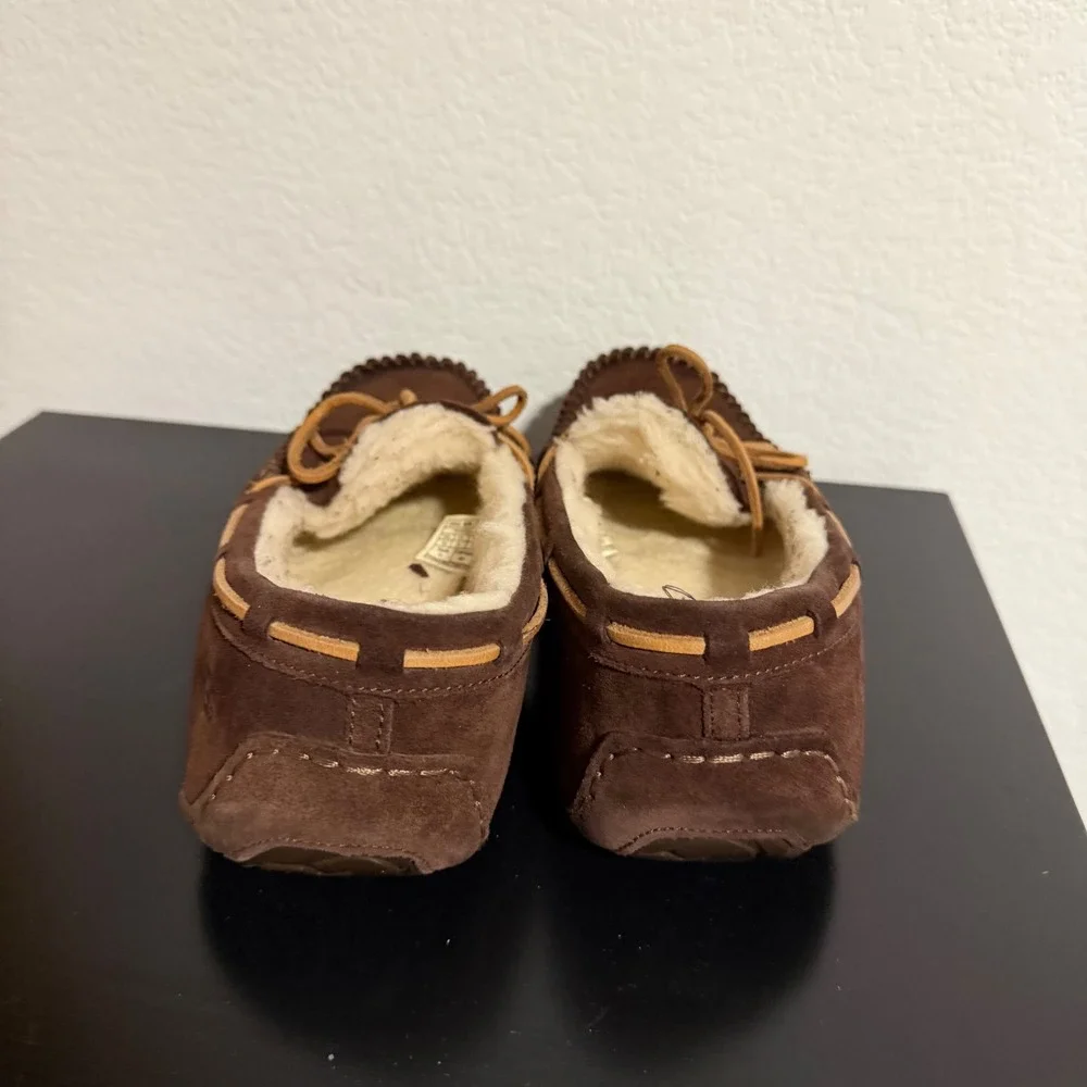 UGG Alder Mens Suede Moccasin Loafer Slippers Brown 1003419 Size 10